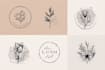 do unique botanical boho logo design