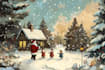 create festive holiday  design illustration