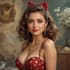 make flirty glamour pin up art