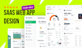 do modern saas ui ux, dashboard and web app design in figma