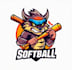design an unique softball logo with unlimited revision