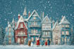 make a christmas illustration for you