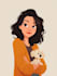 design cute disney cartoon portrait