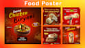create professional food posters, menu designs and flyers
