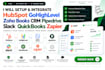 hubspot gohighlevel zoho books CRM pipedrive slack quickbooks zapier integration
