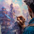 paint a character illustration in a fantasy world