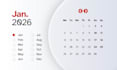 design professional 2026 printable wall desk calender digital planner tracker