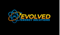 design modern electrical solar panel, energy and power logo