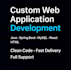 develop a java spring boot web application