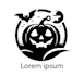 carve your logo on halloween pumpkin