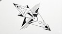 custom an abstract black tattoo design