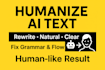 humanize and rewrite your ai text to sound natural