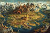 design map, battle map inkarnate map illustration