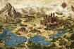 map illustration map design 3d isometric cartography
