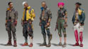 design anime character , cyberpunk character