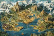 draw fantasy map illustration for map