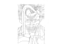 draw unique line art, portrait and character illustration