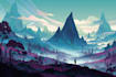 draw fantasy concept landscape illustrations