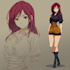 draw anime character an illustration and anime character