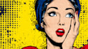 draw a retro pop art roy lichtenstein style