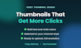 design eye catching youtube thumbnails and ai images fast