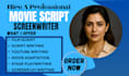 do screenplay, movie script, screenwriting and script editing for short film
