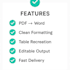 convert PDF to word, format documents, and clean layout professionally