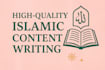 writte authentic islamic articles based on quran and hadith
