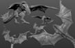 sculpt 3d creature concept,3d creature modeling,fantasy 3d monster,alien,dragons
