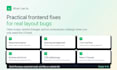 fix HTML CSS javascript layout and responsive issues on your website