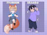 draw cute custom chibi character or couple