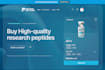build peptide website peptide research website sarms store supplement website