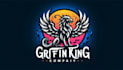 create grifin king mascot logo with text with any file