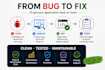 fix react and javascript bugs in your web application