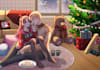 create a christmas ych couple for you