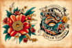 create a custom traditional tattoo design