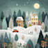 create festive holiday christmas design illustration