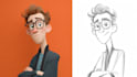 draw a cartoon illustration