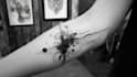 custom an abstract black tattoo design
