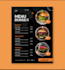 design a professional and attractive restaurant menu