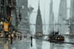 do a cyberpunk futuristic city