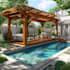 do landscape backyard garden design pool, deck, outdoor