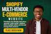 create shopify dropshipping multi vendor marketplace store ecommerce website