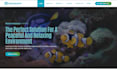 design aquarium website fish store shopify aquarium ecommerce website