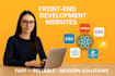 do front end website development and design