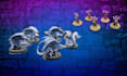 paint groups of five fantasy minis
