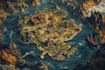 illustration map design 3d isometric cartography