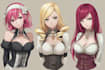 anime style characters commission
