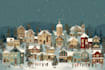 create festive holiday christmas design illustration