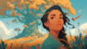 create a beautiful digital illustration